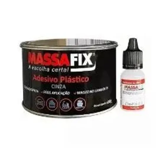 MASSA PLASTICA 400GR PRETA - (OFERTA VALIDA ATE 25/07/26)