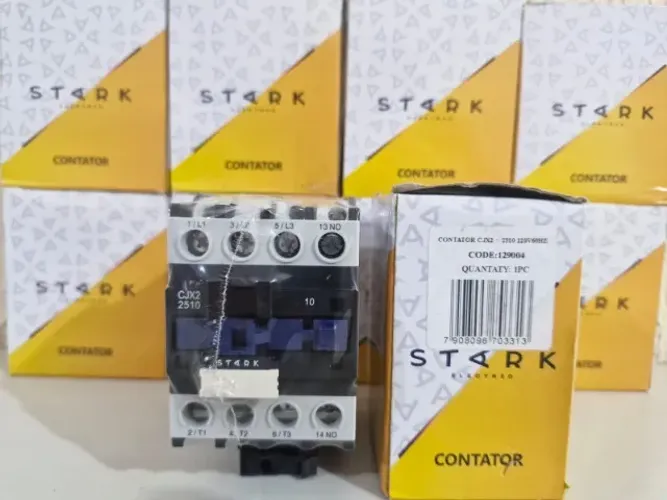 Contator de Potência Stark CJX2 2510 Tripolar 25a 220/380V