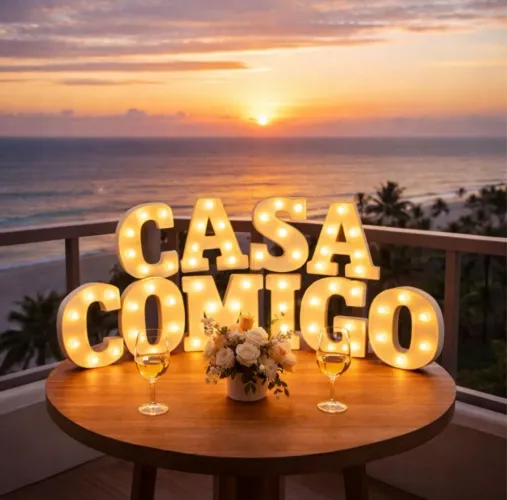 LETREIRO DE LED CASA COMIGO