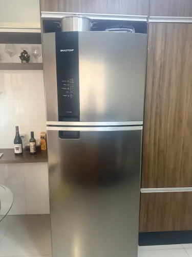 Geladeira Brastemp frost free 385 litros inox