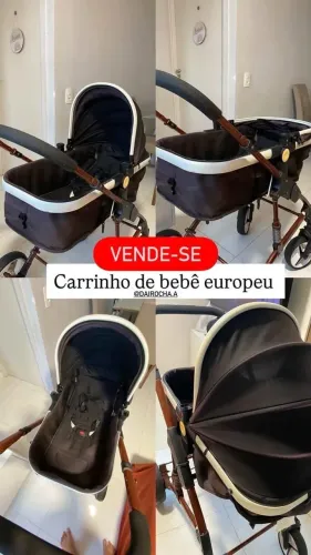 Carrinho de Bebê Europeu - Oportunidade Única!