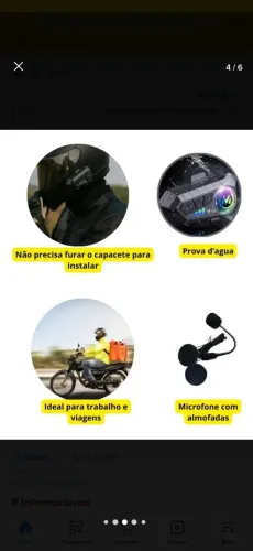 Fone de ouvido para capacete de motoqueiro