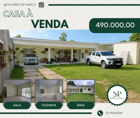 VENDO CASA - RESIDENCIAL TARUMÃ - 2 QUARTOS