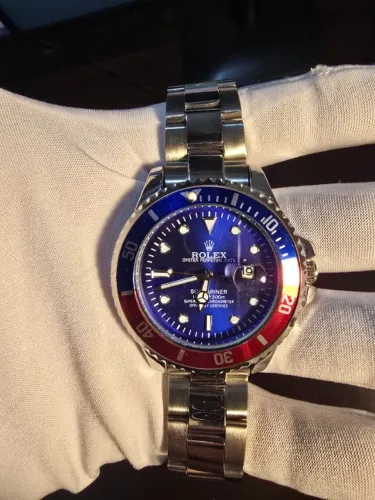 Relógio Rlx Sub Pepsi Pulseira aço 42mm 1ª linha