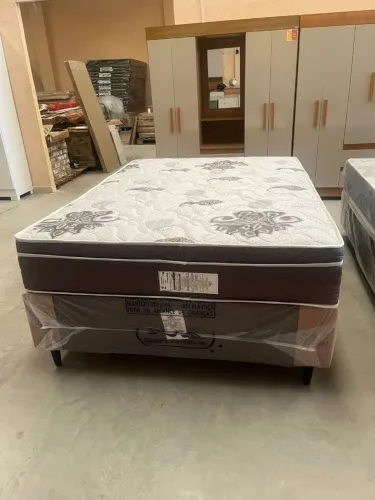 Cama casal ? conjunto box molas ensacadas
