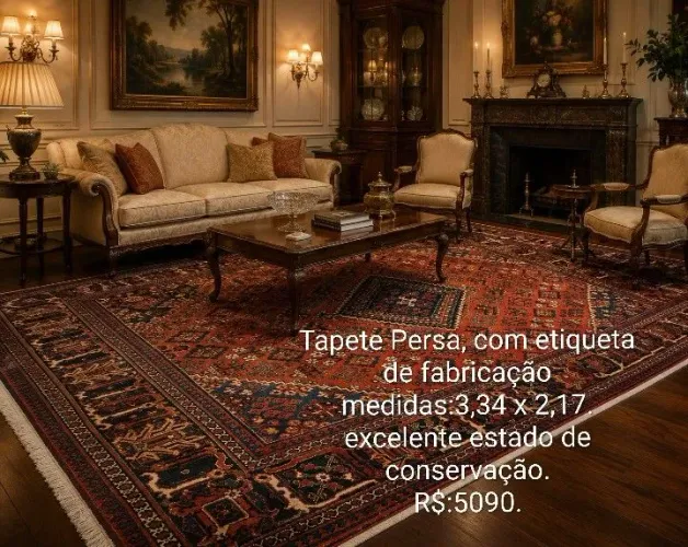 Tapete Persa grande, descrição na foto