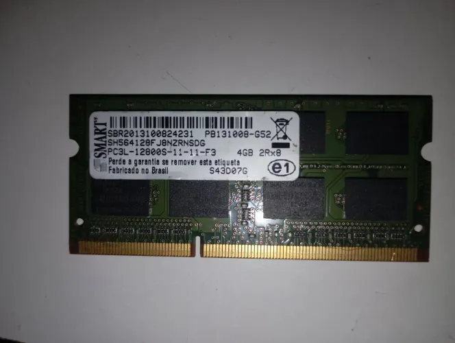 Memória ram de notebook DDR3 4gb 1333mhz