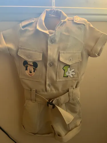Macacão Safari do Mickey - Bebê 1 ano