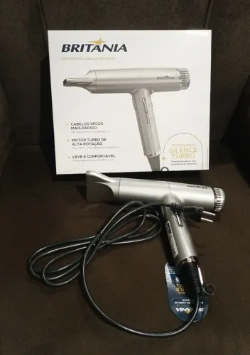 SECADOR DE CABELO BRITÂNIA | NOVO | ARAPIRACA - AL