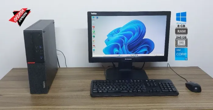 Computador Completo Lenovo M910s Core I5 6th Gen 8Gb Ddr4 - Ssd 240Gb - Led 20?