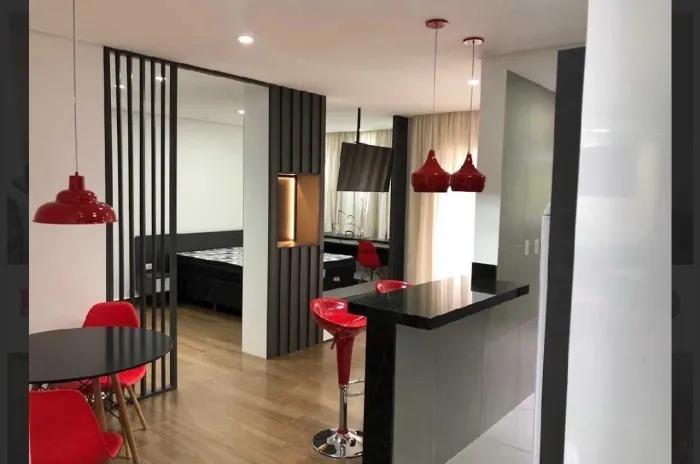 Apartamento Mobiliado 1 Suíte no Condomínio RED (44m²) | BOAZ