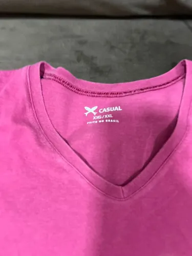 Camiseta Hering estampada rosa XGG
