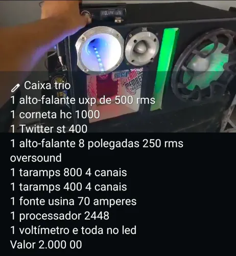 Caixa trio