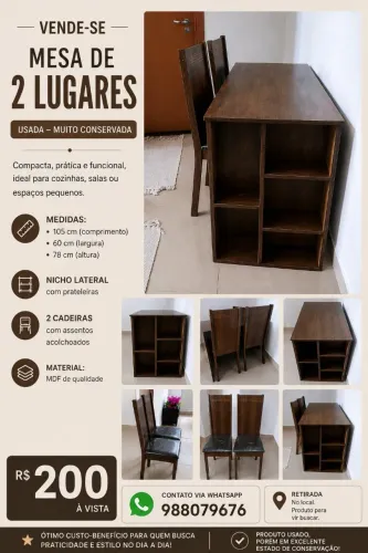Mesa a venda