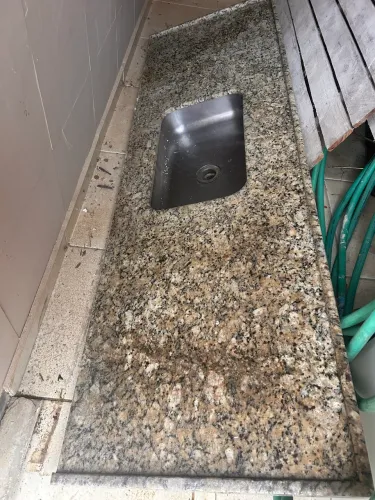 Pia granito para cozinha ou área de lazer