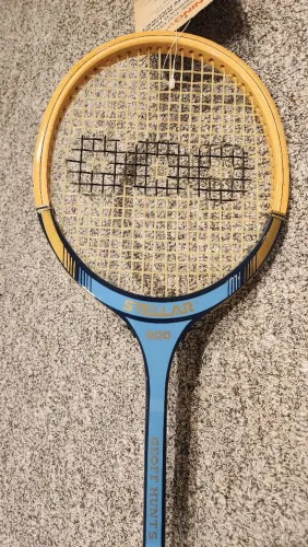 Raquete de Squash de Madeira Australiana Stellar Geoff Hunt - Antiga NOVA NUNCA USADA 