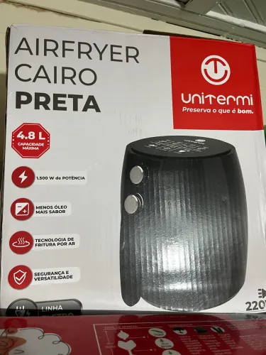 AIRFRY CAIRO PRETA 4,8L NOVA NUNCA USADA