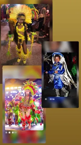 Roupa de Índia e vaqueiro