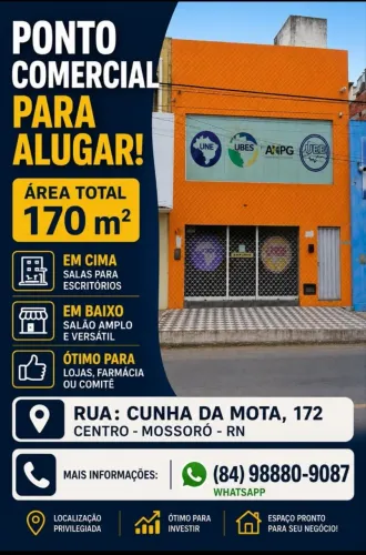 ALUGA-SE PRÉDIO COMERCIAL