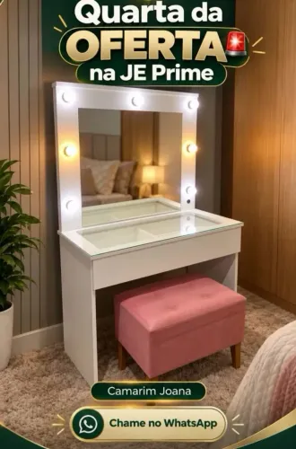 Camarim Joana com banqueta de brinde