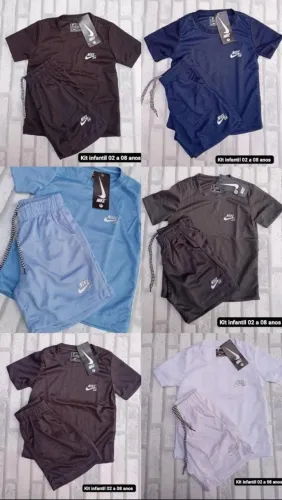 conjunto dry fit infantil de 2 a 8 anos