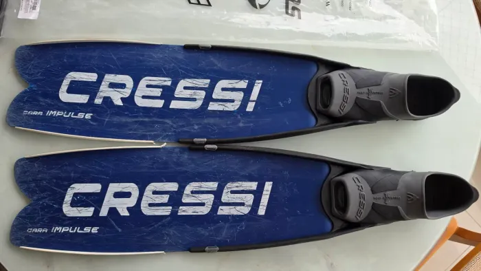 Nadadeira Cressi Gara Impulse (azul) - Tamanho 40-41 (7-8) - Mergulho / Pesca sub / Apnéia