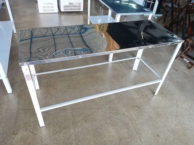 Mesa Inox Braesi 160x60 Tampão Inox