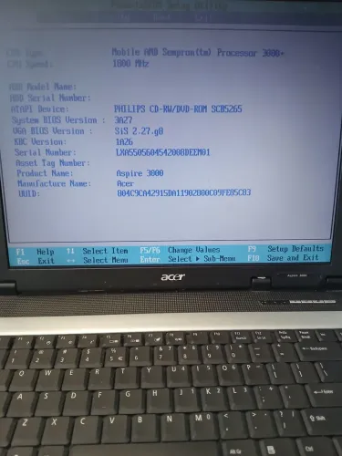 Notebook Acer Aspire 3000 serie