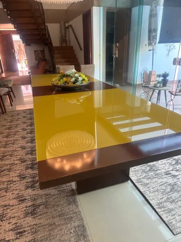Mesa retangular de 12 lugares