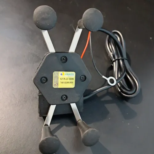 Suporte de Celular Universal para Moto com Carregador