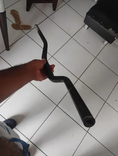 Guidão de moto CB e protetor de carenagem traseiro 