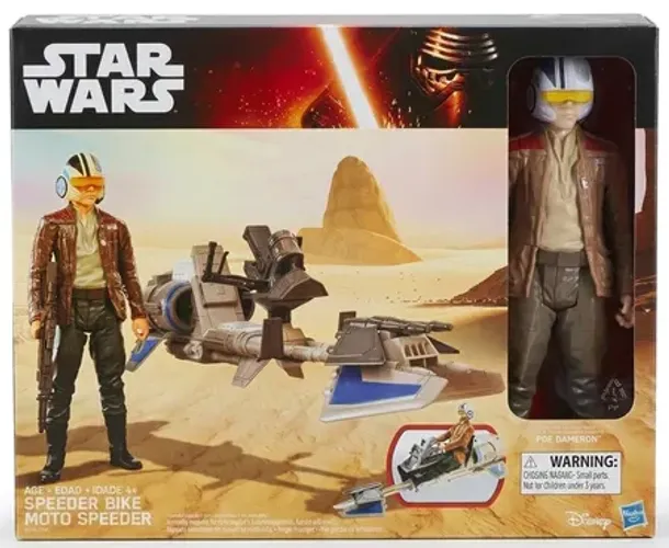 Nave Star Wars Speeder Bike Poe Dameron - Hasbro