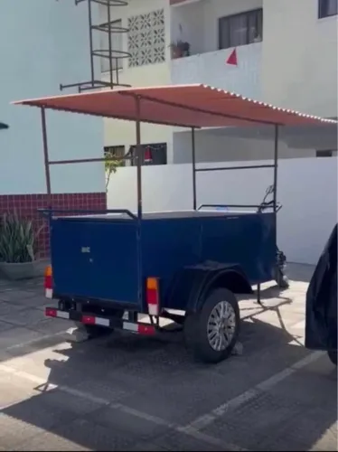 Carretinha / Reboque Fechado Baú - Pronta para o Trabalho (Aceito Cartão)