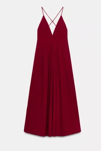 Vestido vinho Zara