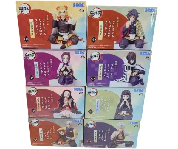 Kit 8 Bonecos Demon Slayer Chokonose Original - Sega
