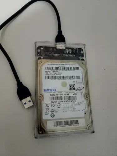 Hd 500gb + case + cabo USB 3.0 pode usar em Xbox, PS4 notebook e Pc em geral 