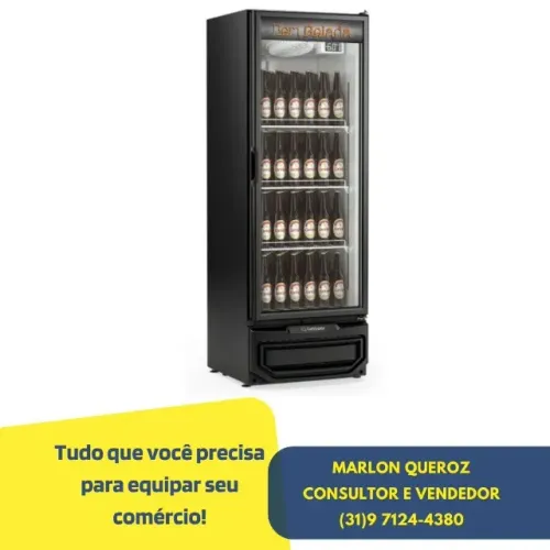 Cervejeira Porta de Vidro 410L Gelopar Nova