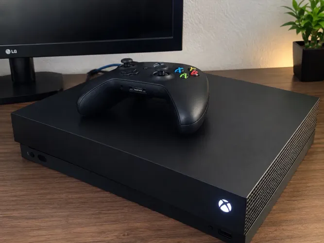 Xbox one X controle original de barbada