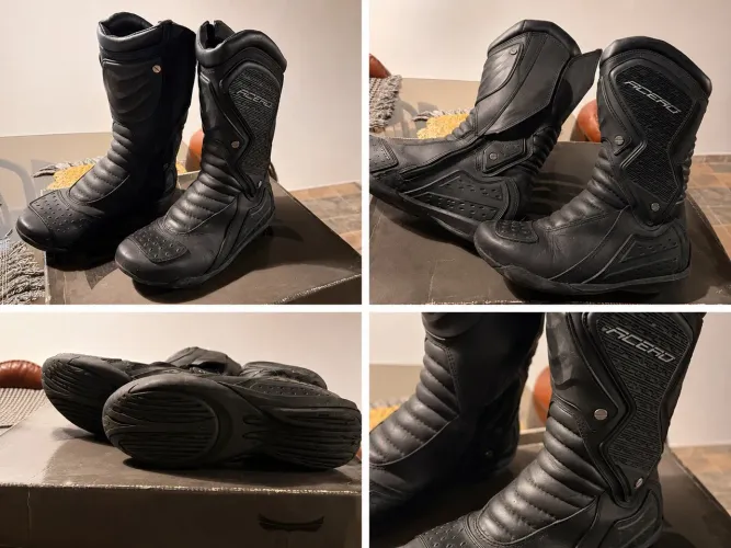 Bota Motociclista Acero Couro Original - Excelente Estado