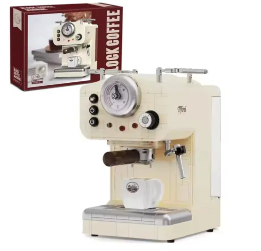 BLOCOS DE MONTAR MÁQUINA DE CAFÉ RETRÔ 1390 PEÇAS MODELO 16809  MARCA MEGA TIPO LEGO