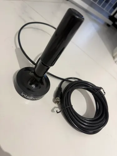 Antena Interna TV Digital Intelbras AI2031 4K Cabo 5 Metros Base Magnética HDTV UHF VHF