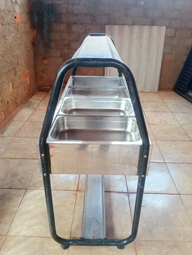 Cuba para comida inox