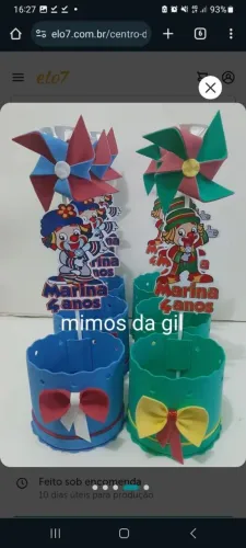 Centro de mesa tema patati patata 