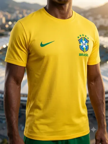 Blusa do Brasil adulto e infantil