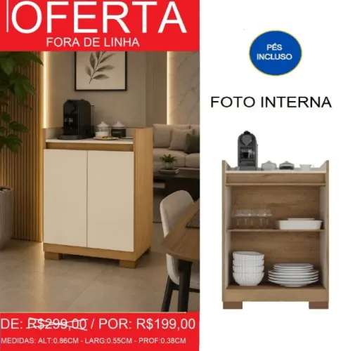 Buffet - duas portas - compre hoje e receba em até 72 horas 