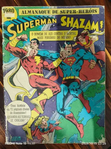 Almanaque de Super-Heróis: Superman versus Shazam! (Editora EBAL em 1980)