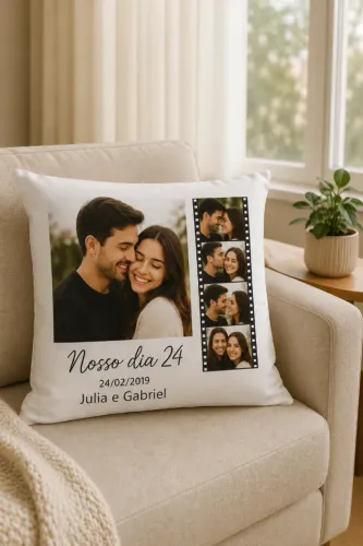 Almofadas Personalizadas Completa com enchimento e ziper 
