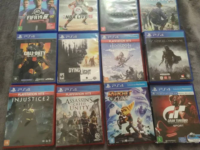 Jogos em CD PS4 a partir de 40 reais - Aceito cartão