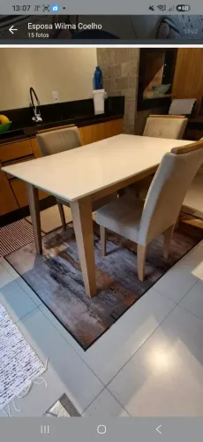 Barbada - Mesa de Jantar com 4 cadeiras.