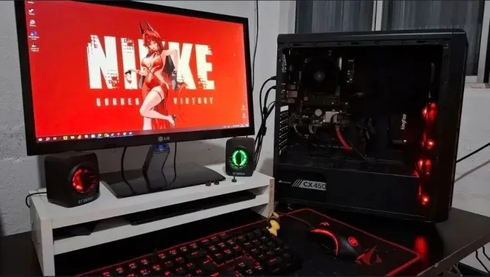PC Gamer Completo AMD Ryzen 3 2200G + 8GB RAM + SSD + Monitor LG + Periféricos Redragon